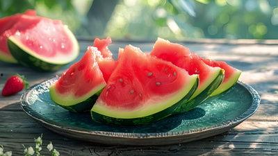 跨年吃瓜视频素材